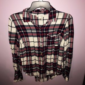 Plaid Flannel Button Up